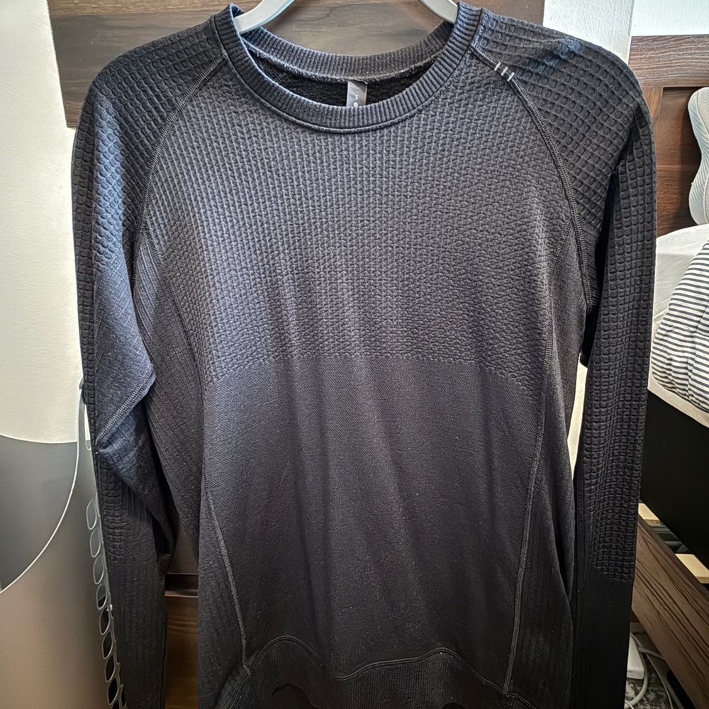 lululemon athletica Black Crewneck Sweater